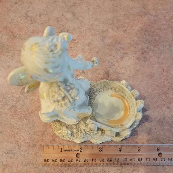 Fairy ~ Angel Girl Figurine ~ Display Space for Votive, etc.~ Vintage? ~ Pretty! - Picture 13 of 16